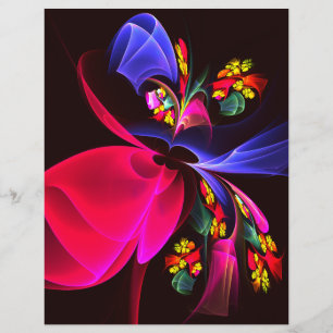 Modern Colorful Floral Abstract Art Pattern #06