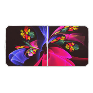 Modern Colorful Floral Abstract Art Pattern #06 Beer Pong Table