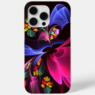 Modern Colorful Floral Abstract Art Pattern #06 iPhone 15 Pro Max Case