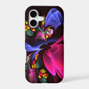 Modern Colorful Floral Abstract Art Pattern #06 iPhone 17 Case