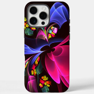 Modern Colorful Floral Abstract Art Pattern #06 iPhone 16 Pro Max Case