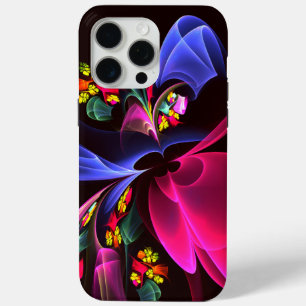 Modern Colorful Floral Abstract Art Pattern #06 iPhone 15 Pro Max Case