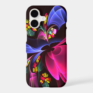 Modern Colorful Floral Abstract Art Pattern #06 iPhone 17 Case