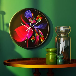 Modern Colorful Floral Abstract Art Pattern #06