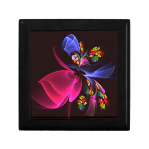 Modern Colorful Floral Abstract Art Pattern #06 Gift Box