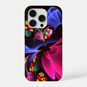 Modern Colorful Floral Abstract Art Pattern #06 iPhone 15 Pro Case