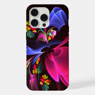 Modern Colorful Floral Abstract Art Pattern #06 iPhone 15 Pro Max Case