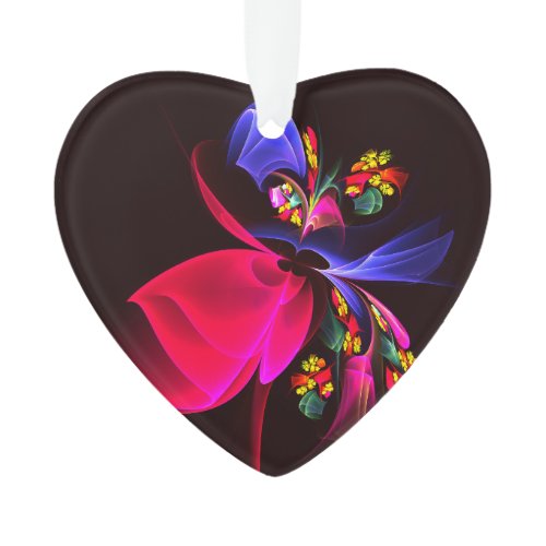 Modern Colorful Floral Abstract Art Pattern #06 Ornament