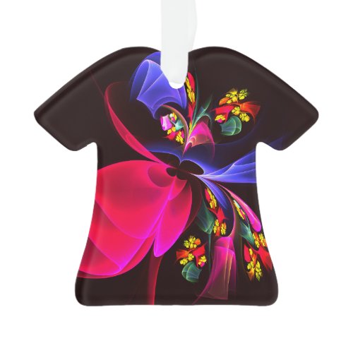Modern Colorful Floral Abstract Art Pattern #06 Ornament