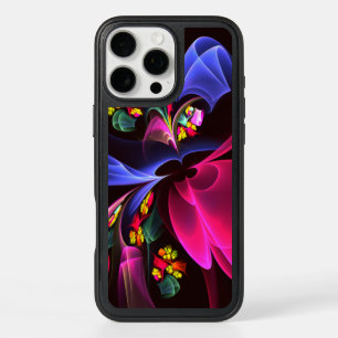 Modern Colorful Floral Abstract Art Pattern #06 iPhone 16 Pro Max Case
