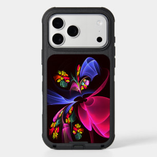Modern Colorful Floral Abstract Art Pattern #06 iPhone 17 Pro Max Case
