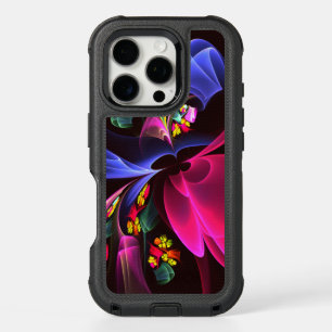 Modern Colorful Floral Abstract Art Pattern #06 iPhone 16 Pro Case