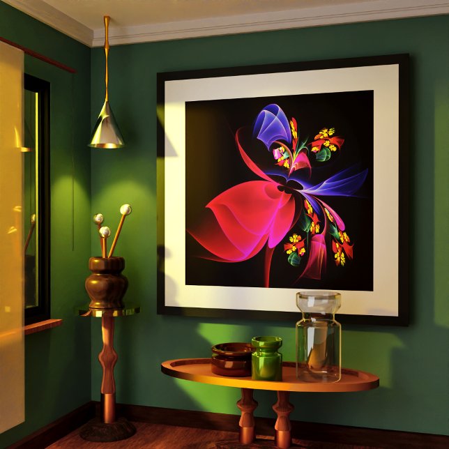 Modern Colorful Floral Abstract Art Pattern #06 Poster (Modern Colorful Floral Abstract Art Pattern #06 Poster)