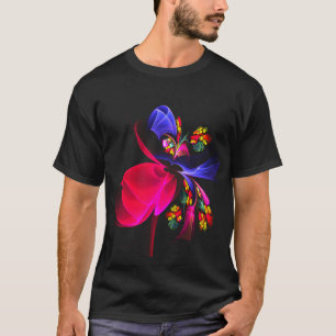 Modern Colorful Floral Abstract Art Pattern #06 T-Shirt