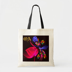 Modern Colorful Floral Abstract Art Pattern #06 Tote Bag