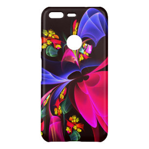 Modern Colorful Floral Abstract Art Pattern #06 Uncommon Google Pixel Case