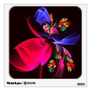 Modern Colorful Floral Abstract Art Pattern #06 Wall Decal