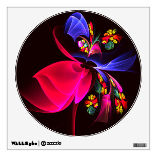 Modern Colorful Floral Abstract Art Pattern #06 Wall Decal