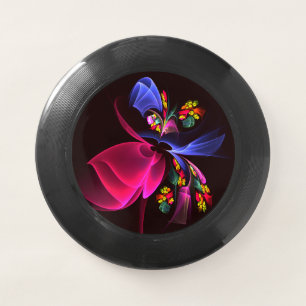 Modern Colorful Floral Abstract Art Pattern #06 Wham-O Frisbee