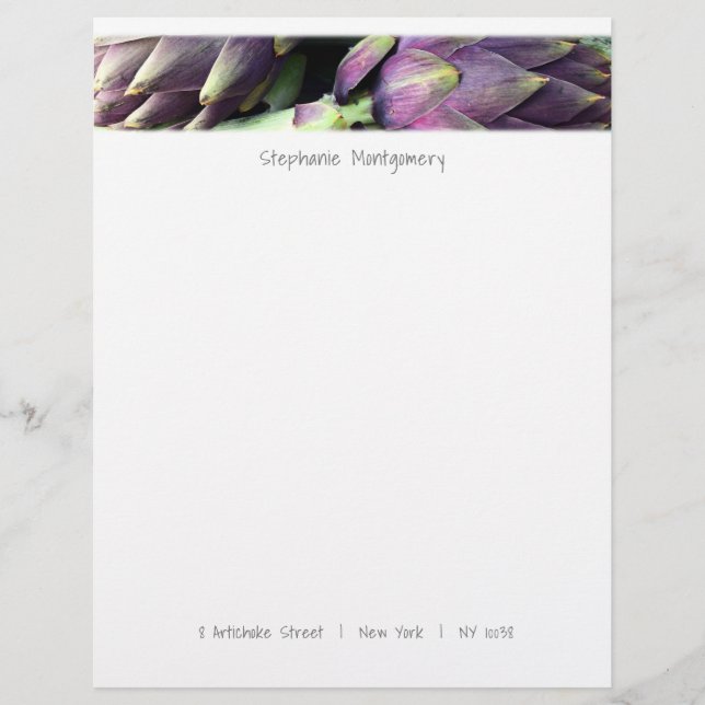 Modern Colorful Food Letterhead (Front)