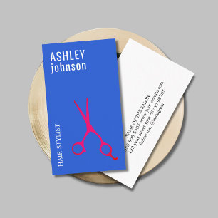 Modern Colorful Fresh Bold Hair Stylist Business Card