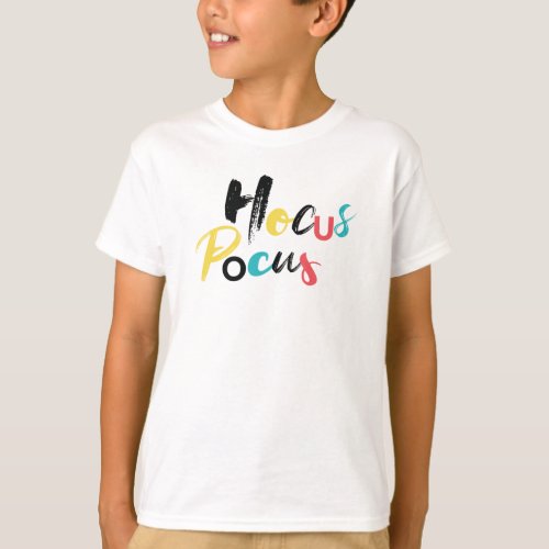 Modern colorful fun cool trendy Hocus Locus T_Shirt