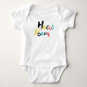 Modern, colorful, fun, cool, trendy Hocus Pocus Baby Bodysuit