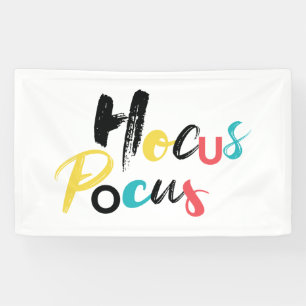 Modern, colorful, fun, cool, trendy Hocus Pocus Banner