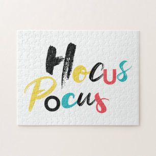 Modern, colorful, fun, cool, trendy Hocus Pocus Jigsaw Puzzle