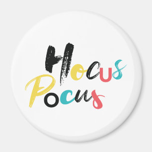 Modern, colorful, fun, cool, trendy Hocus Pocus Magnet