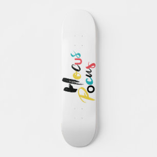 Modern, colorful, fun, cool, trendy Hocus Pocus Skateboard