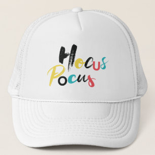 Modern, colorful, fun, cool, trendy Hocus Pocus Trucker Hat