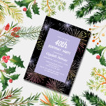 Modern Colorful Fun Fireworks Black Birthday  Invitation<br><div class="desc">Modern and simple birthday invitation with a fireworks background.
Can be customized for any age!</div>