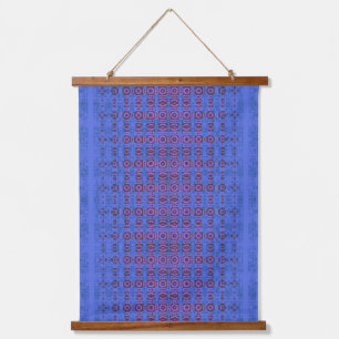 Modern colorful geometric abstract hanging tapestry