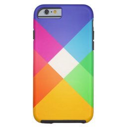 Modern Colorful Geometric Abstract Pattern Tough iPhone 6 Case