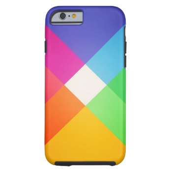 Modern Colorful Geometric Abstract Pattern Tough Iphone 6 Case by CityHunter at Zazzle