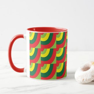 Modern Colorful Geometric Arch Pattern