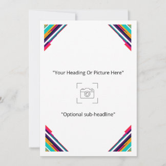 Modern Colorful Geometric Custom Card