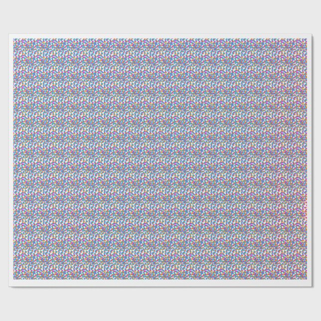 Modern Colorful Geometric Mosaic Pattern Wrapping  Paper (Flat)
