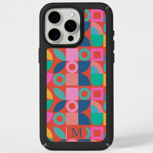 Modern colorful geometric shapes abstract iPhone 15 pro max case