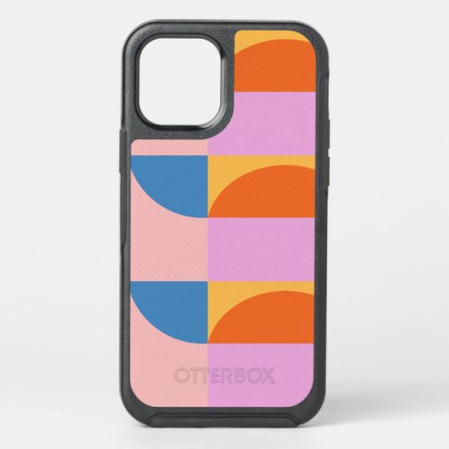 Modern Colorful Geometric Shapes Pattern OtterBox Symmetry iPhone 12 Case