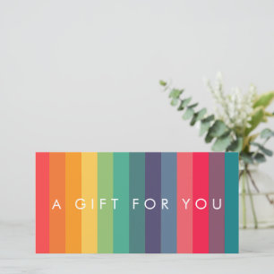 Modern Colorful Gift Certificate With Logo