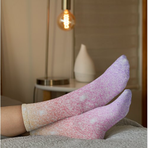 Modern Colorful Glitter Sparkles Gift Socks