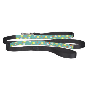 Modern colorful gradient Daisy flower pattern girl Pet Leash