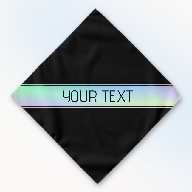 Modern Colorful Gradient & Editable Text Bandana (Creator Uploaded)