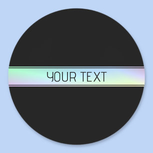 Modern Colorful Gradient & Editable Text Classic Round Sticker
