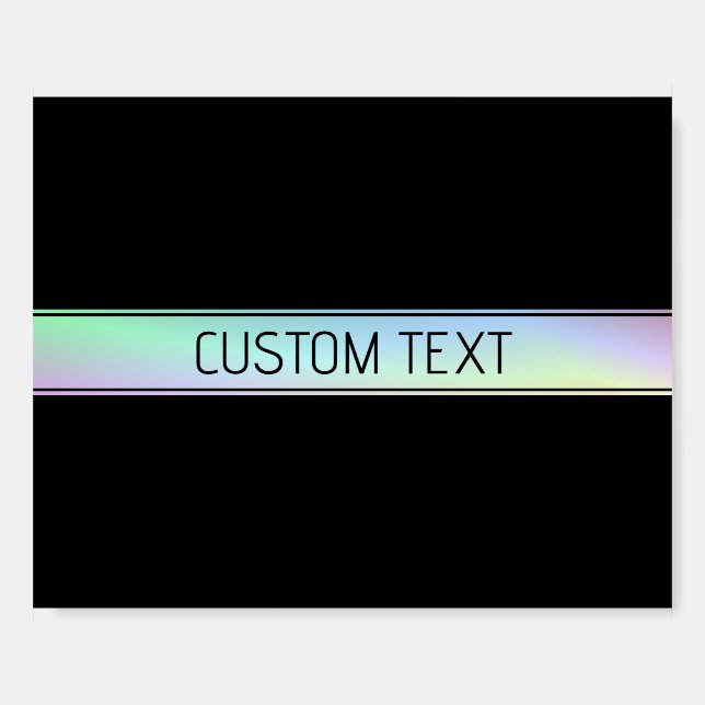 Modern Colorful Gradient & Editable Text Foam Board (Front)