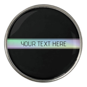 Modern Colorful Gradient & Editable Text Golf Ball Marker