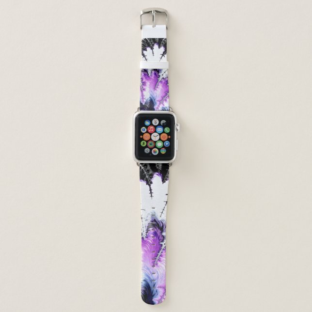 Modern Colorful Gradient Fractal Apple Watch Band (Front)