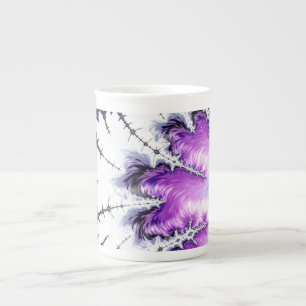 Modern Colorful Gradient Fractal Art Bone China Mug